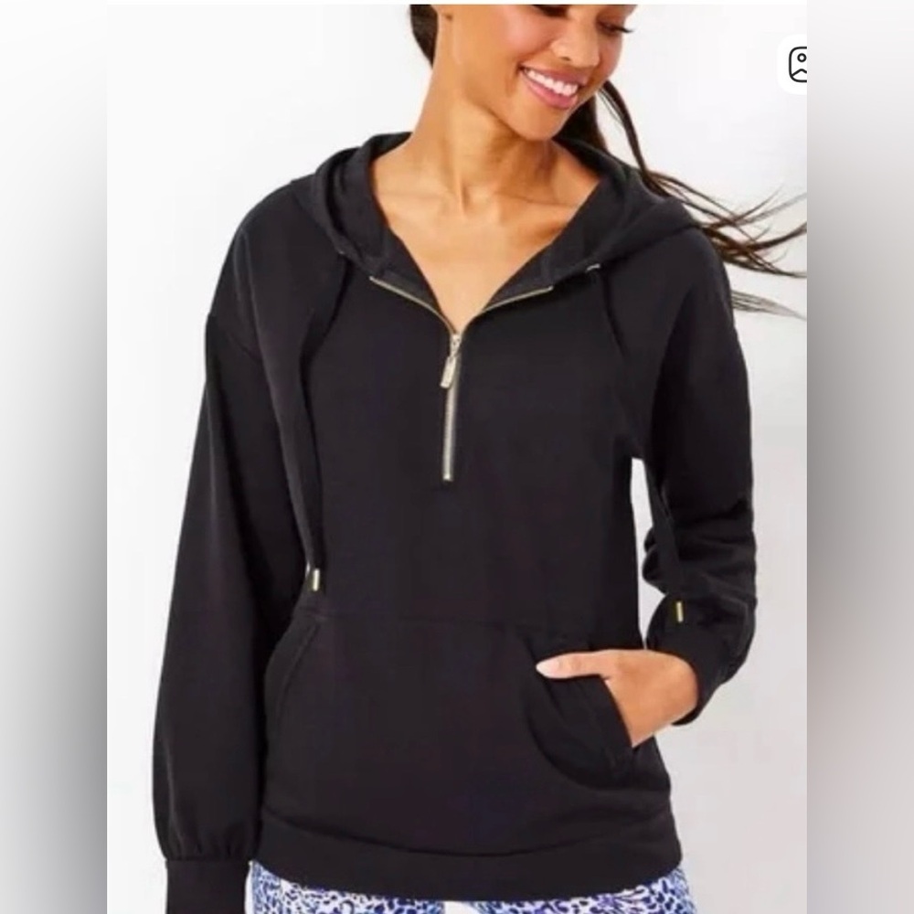 Lilly Pulitzer Suri Hoodie XS Black